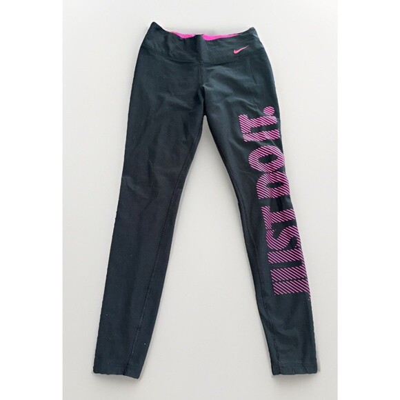Nike Dri-Fit Ten Less Plastic Bottles Recycled Plastic Leggings Yoga Pants M - Picture 1 of 9